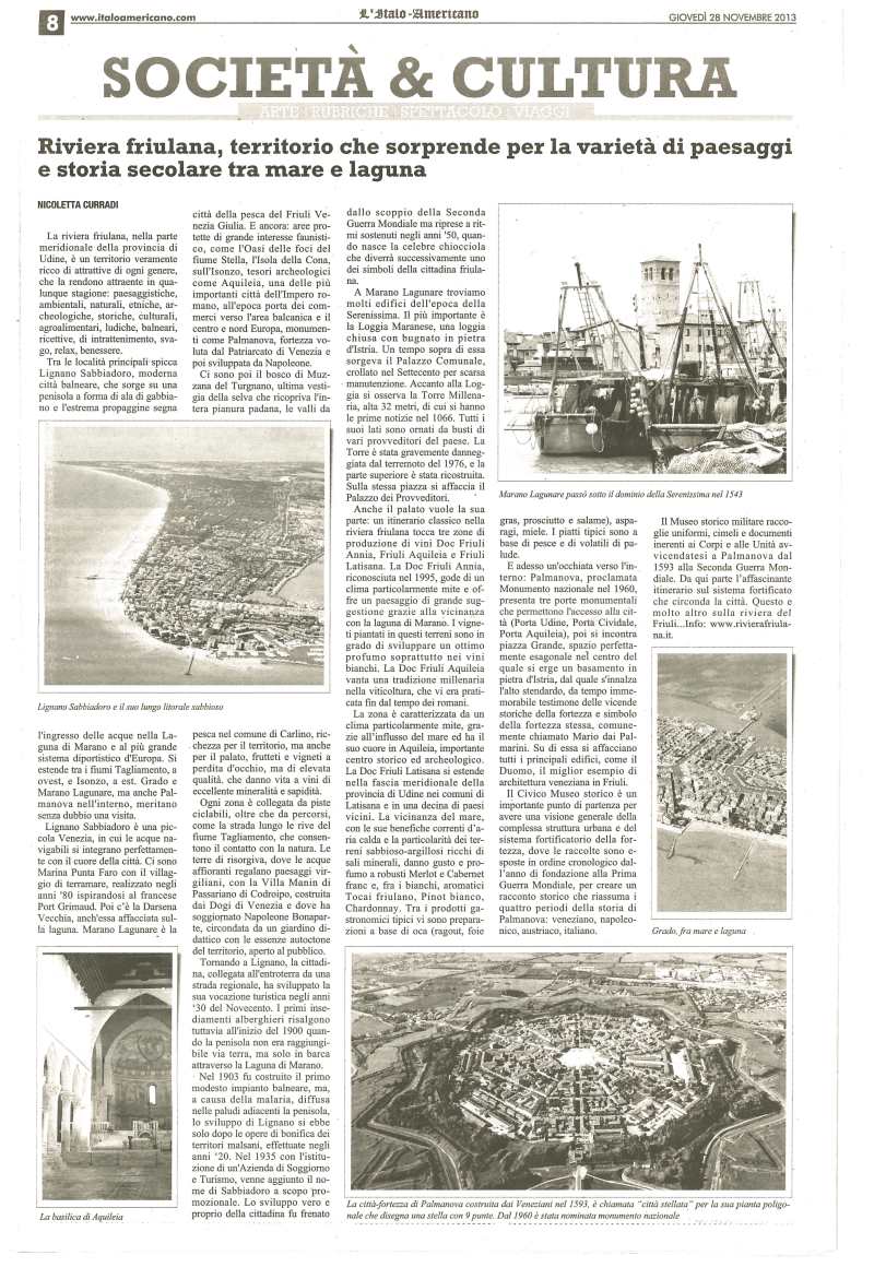 L'Italo Americano A Weekly Newspaper del 28.11.2013 di Nicoletta Curradi